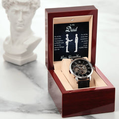 To My Dad, From Son - Thankful For All That You Do - Openwork Watch