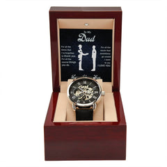 To My Dad, From Son - Thankful For All That You Do - Openwork Watch