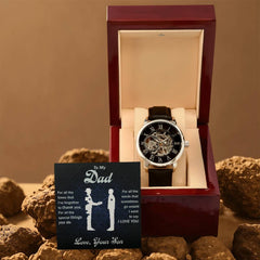 To My Dad, From Son - Thankful For All That You Do - Openwork Watch