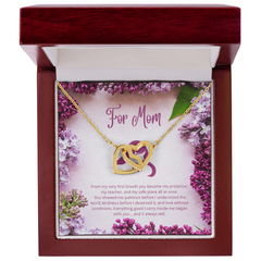 Interlocking Hearts Necklace - For Mom